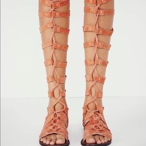 Free People Cypress Gladiator Sandals, Women’s Size 8, suede, strappy, boho